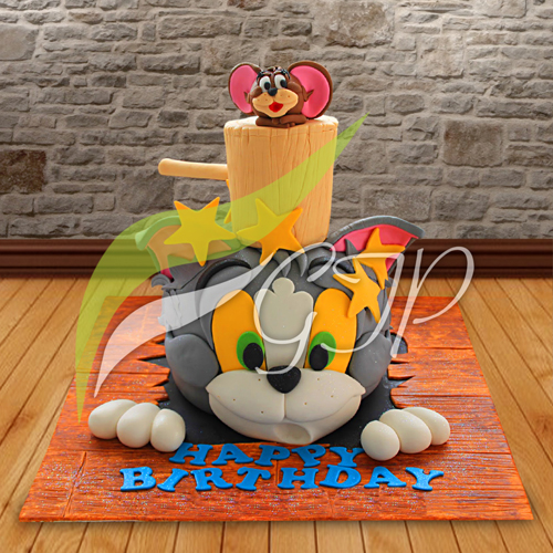Tom & Jerry Cake with a playful design and vibrant colors, baked with the finest ingredients, and decorated by skilled bakers.