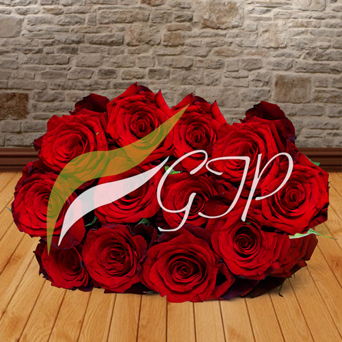 Image of a bouquet of 10 Imported Red Roses from GiftStopPakistan.com online flower delivery service in Pakistan.